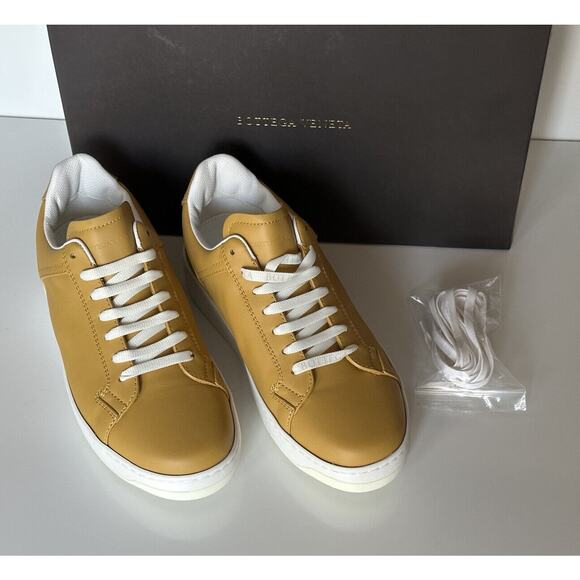 NIB $690 Bottega Veneta Calf Leather Butterscotch Sneakers 7.5 US (40.5) 578298 main image 6